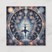 Het menselijk cerebrum is misschien wel een van de vierkante visitekaartje (Voorkant)