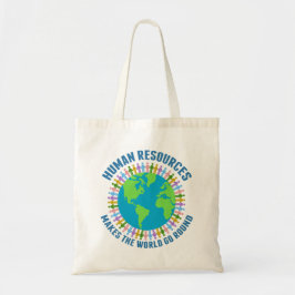 Het menselijk potentieel maakt de wereld Rond Rep Tote Bag