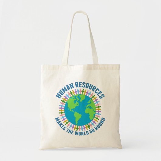 Het menselijk potentieel maakt de wereld Rond Rep Tote Bag (Voorkant)