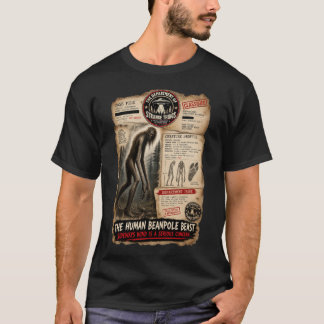 Het Menselijke Boeman-Beest — Cryptid Wezen T-shirt
