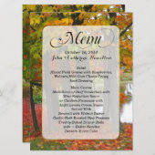 Het menu Aangepaste bruiloft voor alle kleuren inv (Voorkant / Achterkant)