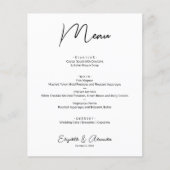 Het menu Begrotingsbruiloft (Voorkant)