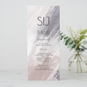 Het menu Bindende Logo Violet Penseelstreken (Staand voorkant)