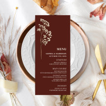 Het menu Breath Wedding door Gypsophila Dark Red B