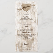 Het menu Collectie van het carved Heart Wedding (Voorkant)