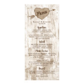 Het menu Collectie van het carved Heart Wedding (Voorkant)