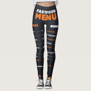 Het menu Fast Food Leggings
