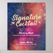 Het Menu Galaxy Constellations van het Menu van de Poster (Voorkant)