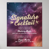 Het Menu Galaxy Constellations van het Menu van de Poster (Voorkant)