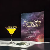 Het Menu Galaxy Constellations van het Menu van de Poster