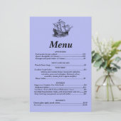 Het menu Galleon (Staand voorkant)