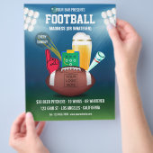 Het menu GebeurtenisPromo voor Football van balk v (Hand)