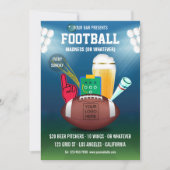 Het menu GebeurtenisPromo voor Football van balk v Kaart (Voorkant)