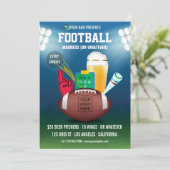 Het menu GebeurtenisPromo voor Football van balk v Kaart (Staand voorkant)