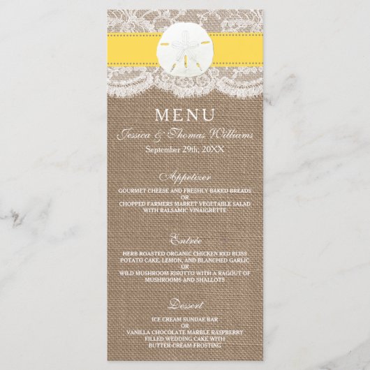 Het menu Geel Collectie voor gouden handdoeken (Voorkant)