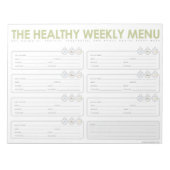 Het menu Gezonde week Notitieblok (Voorkant)