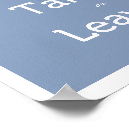 Het menu heeft twee keuzes poster (Hoek)