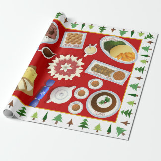 Het menu Kerstmis Cadeaupapier
