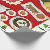 Het menu Kerstmis Cadeaupapier (Hoek)