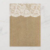 Het menu Kraft & Lace Collectie Sjablonen (Achterkant)