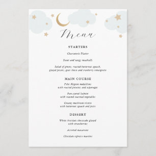 Het menu Moon Blue en Gold