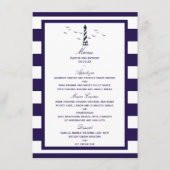 Het menu Nautical Lighthouse Wedding Collectie (Voorkant)