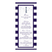 Het menu Nautical Lighthouse Wedding Collectie (Voorkant)