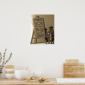 Het menu poster (Keuken)