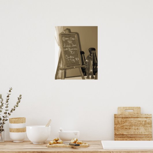 Het menu poster (Keuken)