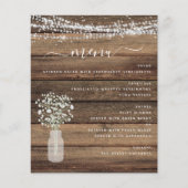 Het menu Rustic Baby's van het budget Rustic Strin (Voorkant)