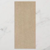 Het menu Rustic Heart Tree Wedding Collectie (Achterkant)