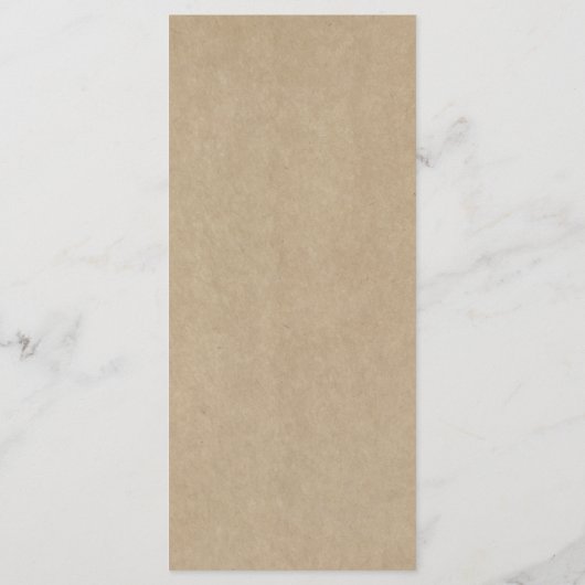 Het menu Rustic Heart Tree Wedding Collectie (Achterkant)