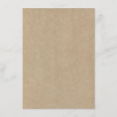 Het menu Rustic Heart Tree Wedding Collectie (Achterkant)