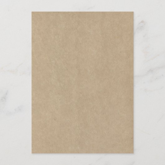 Het menu Rustic Heart Tree Wedding Collectie (Achterkant)