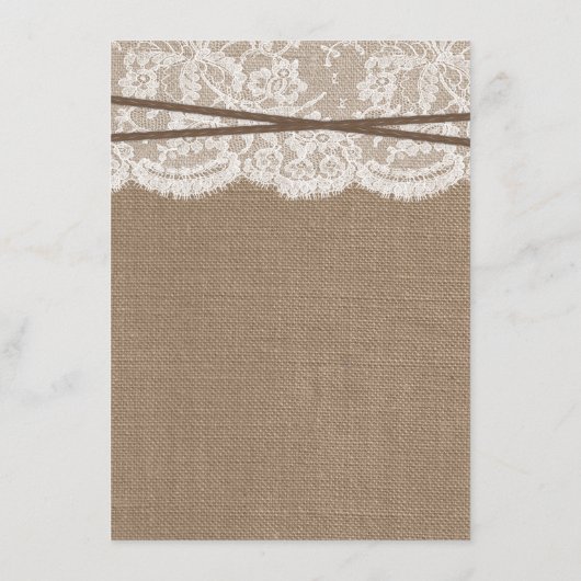 Het menu Rustic Nautical Anchor Wedding Collectie (Achterkant)