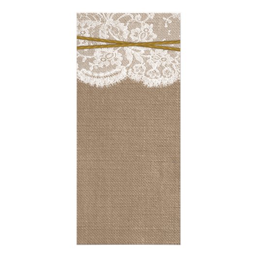 Het menu Rustic Sand Dollar Wedding Collectie (Achterkant)