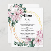 Het menu van de begroting/van de Bieden/van het Fl (Voorkant / Achterkant)