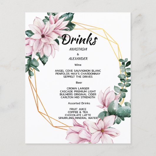 Het menu van de begroting/van de Bieden/van het Fl (Achterkant)