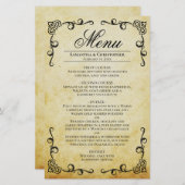 Het Menu van de Bieden van de Bouw van de Prijsbo (Voorkant / Achterkant)