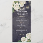 Het menu van de Blauwe Weddenschap van de Lichten  (Voorkant)