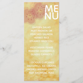 Het Menu van de bruiloft Aziatische Influenced Gol