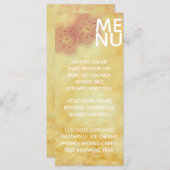 Het Menu van de bruiloft Aziatische Influenced Gol (Voorkant / Achterkant)