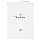 Het menu van de bruiloft blauw en gouden brocade k (Achterkant)