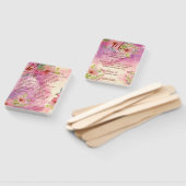 Het menu van de bruiloft en de handventilator van  handwaaier (Niet-gemonteerd)