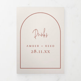 Het Menu van de Drinken van de Kerk Cream & Terrac