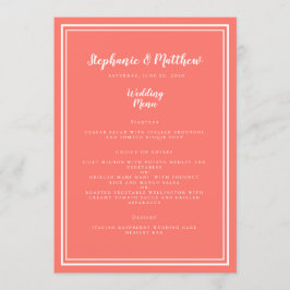 Het menu van de Gast van het huwelijk Eenvoudig El