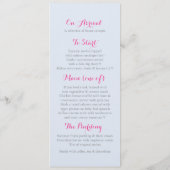 Het menu van de kunstbruiloft van Hellebore of van (Achterkant)