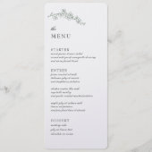 Het Menu van de Ontvangst van de bruiloft (Voorkant)