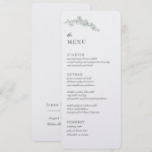 Het Menu van de Ontvangst van de bruiloft (Voorkant / Achterkant)