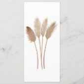 Het Menu van de Ontvangst van de bruiloft | Pampas (Achterkant)